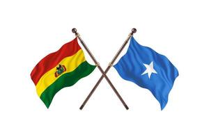 Bolivia versus Somalia Two Country Flags photo