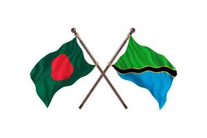 Bangladesh versus Tanzania Two Country Flags photo