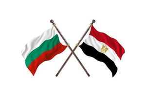 Bulgaria versus Egypt Two Country Flags photo