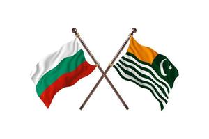 Bulgaria versus Kashmir Two Country Flags photo