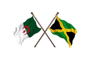Algeria versus Jamaica Two Country Flags photo