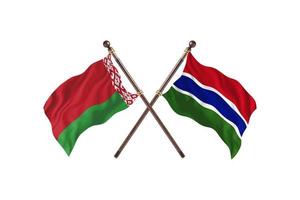 Belarus versus The Gambia Two Country Flags photo