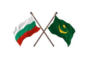 Bulgaria versus Mauritania Two Country Flags photo