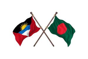 Antigua and Barbuda versus Bangladesh Two Country Flags photo