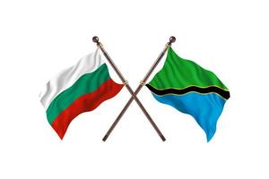 Bulgaria versus Tanzania Two Country Flags photo