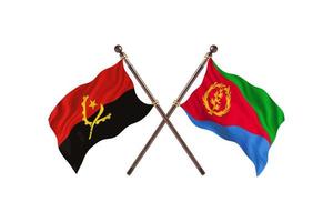 Angola versus Eritrea Two Country Flags photo