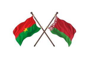 Burkina Faso versus Belarus Two Country Flags photo