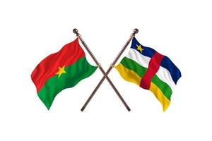 Burkina Faso versus Central African Republic Two Country Flags photo