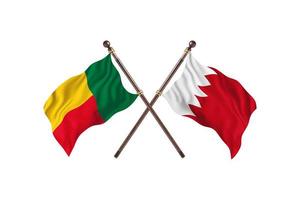 Benin versus Bahrain Two Country Flags photo