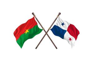 Burkina Faso versus Panama Two Country Flags photo