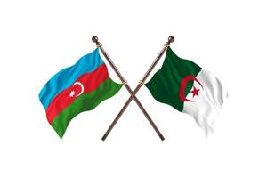 Azerbaijan versus Algeria Two Country Flags photo