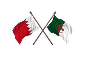 Bahrain versus Algeria Two Country Flags photo