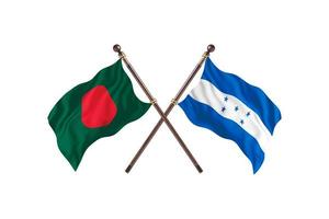 Bangladesh versus Honduras Two Country Flags photo