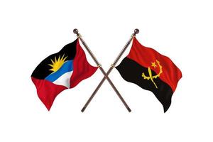 Antigua and Barbuda versus Angola Two Country Flags photo