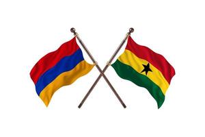 Armenia versus Ghana Two Country Flags photo