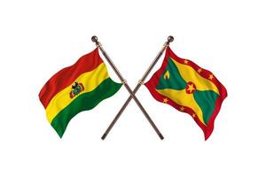 Bolivia versus Grenada Two Country Flags photo