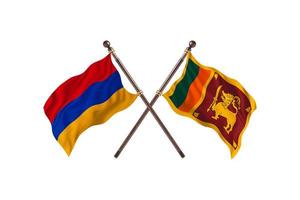 armenia contra sri lanka dos banderas de países foto