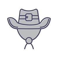 icono de vector de sombrero de vaquero