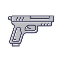 icono de vector de pistola