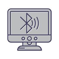 Bluetooth Lcd Vector Icon