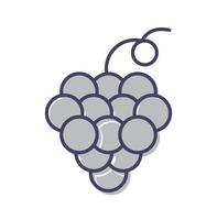 icono de vector de uvas