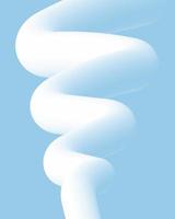 3d abstract spiral white blue background vector