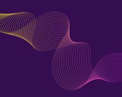 Abstract background with colorful wave lines vector