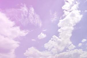 Beautiful blue sky background template with some space for input text message below isolated on blue photo
