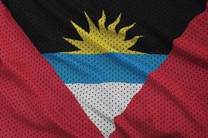 Antigua and Barbuda flag printed on a polyester nylon sportswear photo