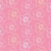 Vetor floral colorful pattern on a white background vector