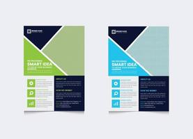 Creative business flyer template Design in vector