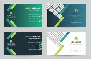 Business card Template and ready for print vector