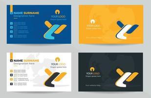 Business card Template and ready for print vector