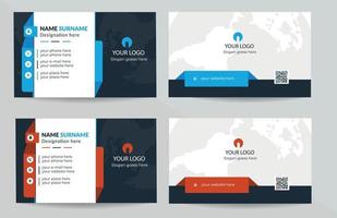 Business card Template and ready for print vector