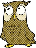 Cartoon cute owl vector