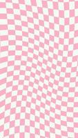 aesthetic cute distorted vertical pastel pink and white checkerboard, gingham, plaid, checkers wallpaper illustration, perfect for backdrop, wallpaper, postcard, banner, cover, background vector