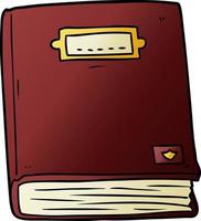 Cartoon cute old book vector