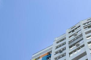 New multy storey residential building and blue sky photo