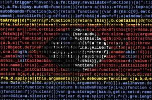 Swaziland flag is depicted on the screen with the program code. The concept of modern technology and site development photo
