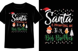 diseño de camiseta de navidad vector