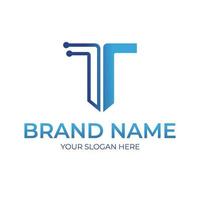 T letter logo design vector