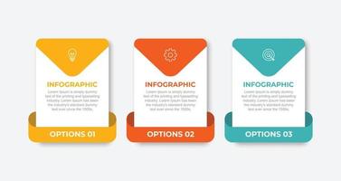 Vector infographic design template with 3 options or steps