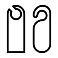 diseño de icono de colgador de puerta vector