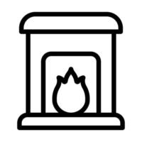 Fireplace Icon Design vector