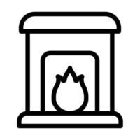 Fireplace Icon Design vector