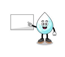 milk drop illustration doing a presentation vector