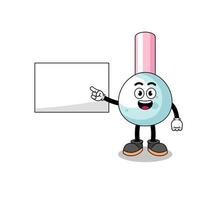 cotton bud illustration doing a presentation vector