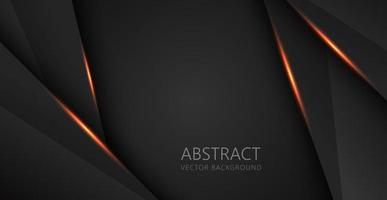 abstract light orange black space frame layout design tech triangle concept gray texture background. eps10 vector