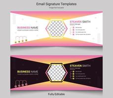 Email Signature Template Design vector