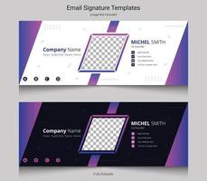 Email Signature Template Design vector